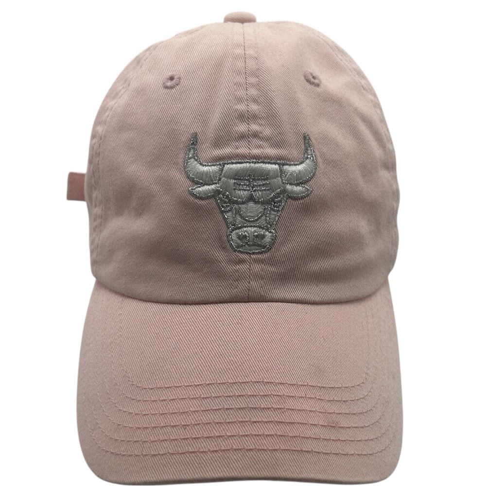 Pink Cap with Bull Embroidery